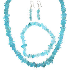 Charged Blue Apatite Jewelry Set - 18