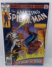 VTG Marvel Comics Amazing SpiderMan ASM 1978 #184 1st App White Dragon Red Death picture