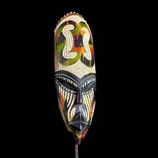African Carved Wood Masks Tribal Ghana Mask Of The African Handmade Mask -7916 picture