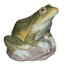LLADRO #6702 NATURE'S OBSERVER IN BOX GREEN FROG TOAD SPRING RARE picture