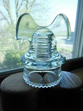 Mickey Mouse HEMINGRAY NO. 60 Light Blueish Glass Insulator Great Condition picture