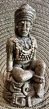 Vintage Interesting Aztec Mayan Mexico 6” God Statue Figurine Resin picture