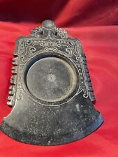Carved stoneware Art Excellent Ink stone Axe Vintage Black picture