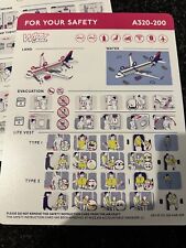 Wizz Air UK X3  Safety Card A321neo A320-200 & A321200 picture