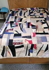 Antique Vintage Victorian Crazy Quilt with Beautiful stitching 78