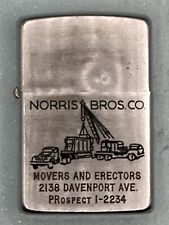Vintage 1967 Norris Bros Co Advertising Chrome Zippo Lighter picture
