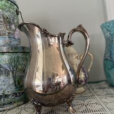 Vintage 1847 Rogers Bros Reflection Footed Silverplate Water Pitcher  picture
