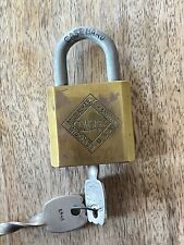 Vintage Antique Old Twiskee Padlock With Key picture
