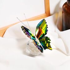 Figurine Animal Butterfly Crystal Multicolor Modern Small Carved Novelty Decor picture