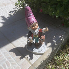 Vtg Goebel Gnome Figurine Male Dwarf Germany 512 Brum Lawyer Owl Well gift 1970 picture