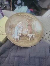 Vintage Homco 3D Christmas Nativity Collectors Plate #5102, Raised Relief 7.5” picture