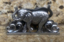 Metal W/ Jeweled Eyes Elephant Business Card Holder NEW B10 picture
