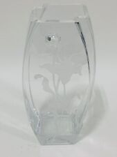 Anna's Exclusive Decor Handmade Swarovski & Sandblasted Calla Glass Vase, Large picture