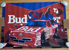 Vint. 1991 Anheuser -Busch Brewers Of Bud Racing No. 11 Original Poster 28