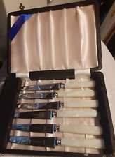 Viners of Sheffield England Stainless Set of 6 Knives in Orig. Box  picture