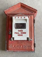 Vintage Antique Gamewell Fire Alarm Pull Station Fireman Box picture