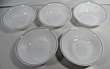 Corelle Set of 5 Gray Stripe Bowls 6