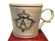 Molly Hatch Monogram Letter “A” Green Stripe 12 Oz. Coffee Mug picture