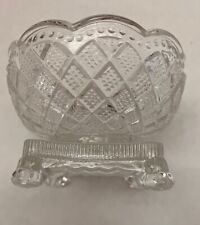 Vintage Fostoria for Avon Diamond Crystal Footed Dish picture