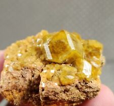 Super Rare Yellowish Brown Grossular Garnet From Tanzania, 32gm, Highly Lustrous picture