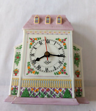 Lenox Spice Village Victorian Clock 1994 Retired Purple Fine Porcelain HTF 6.25