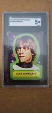 1977 Star Wars Topps Sticker #1 Luke Skywalker SGC 5 Vintage picture