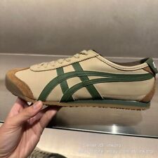 Unisex Onitsuka Tiger MEXICO 66 Beige/Green Running Shoes 1183C102-250 Timeless picture
