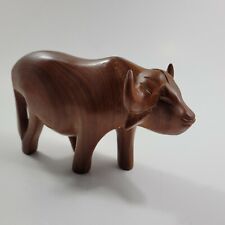 Hand Carved Wooden Water Buffalo Figurine 7