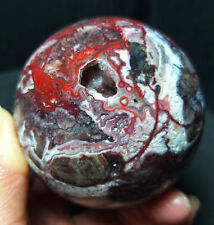 TOP 423G Natural Polished Mexico Banded Agate Crystal Sphere Ball Healing WD764 picture