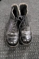 1955 British Royal Black Leather Low Boots w/hobnails sz 7L Queens Guard  picture