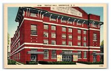 Postcard Textile Hall, Greenville SC linen W36 picture