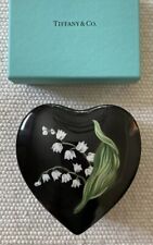 Vtg TIFFANY & Co Heart Box Mrs Delany’s Flowers Sybil Connolly Lily O The Valley picture
