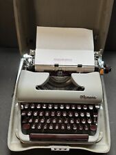 Olympia SM3 Grey De Luxe Typewriter w Case Professionally Restored Germany 1957 picture