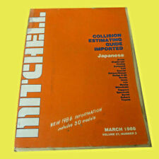 Mitchell Collision Rare Vtg. Estimating Guide Imported 30 Models Japanese 1986 picture