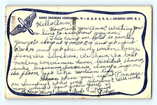 Basic Training Center Atlantic City New Jersey 1943 WWII Era Postcard E4 picture