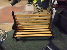 Mini Replica Wrought Iron And Wood Park Bench picture