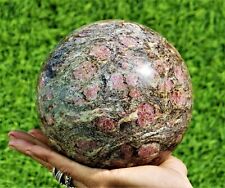 Pink Eudialyte Crystal Quartz Healing Chakra Energy Stone Sphere 15cm Globe Ball picture