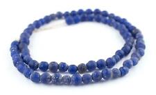 Cobalt Blue Ancient Style Java Glass Beads 9mm Indonesia Round Large Hole picture