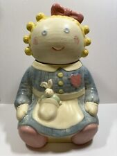Vintage Cookie Jar 1980's Treasure Craft - Blonde Girl 
