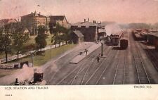 Nova Scotia Canada 1909 I.C.R. Station & Tracks Truro Railway Vintage Postcard picture