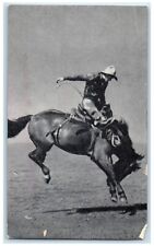 1941 Iowa's Championship Rodeo Horse Cowboy Sidney Iowa Vintage Vintage Postcard picture
