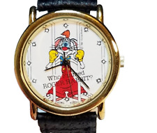 Rare Vintage Disney Amblin Who Framed Roger Rabbit Quartz Gold Tone Watch picture