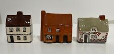 Country Cottages Mudlen End Studios 3 Ceramic House Miniatures Made In England picture