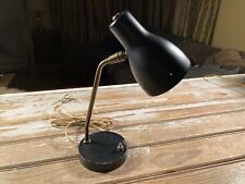 Vintage MCM Adjustable Desk Lamp Metal Cone Shade Tiny Star Diffuser 1960s Light picture
