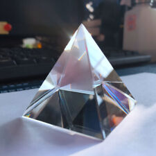80mm Custom Color Prism Pyramid Crystal Energy Generator Glass Prism Pyramid picture
