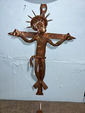 Vintage Wall Hanger Crucifix Textured Rugged Cross La Casa del Siglo XV 17”inch picture