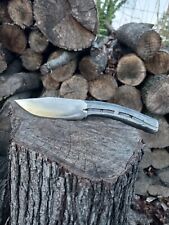 Hand Forged Large Horseshoe Knife Carbon Steel Knife Hand Crafted Custom Knife picture