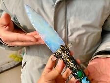 Rare CUSTOM Handmade Wiccan Pagan Ceremonial Opal Knife Dagger 9.8