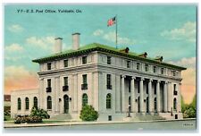 c1930's US Post Office Building Scene Street Valdosta Georgia GA Postcard picture