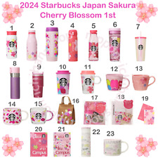 NEW Starbucks Japan SAKURA 2024 Cherry Blossoms 1st Mug Cup Thumbler Goods picture